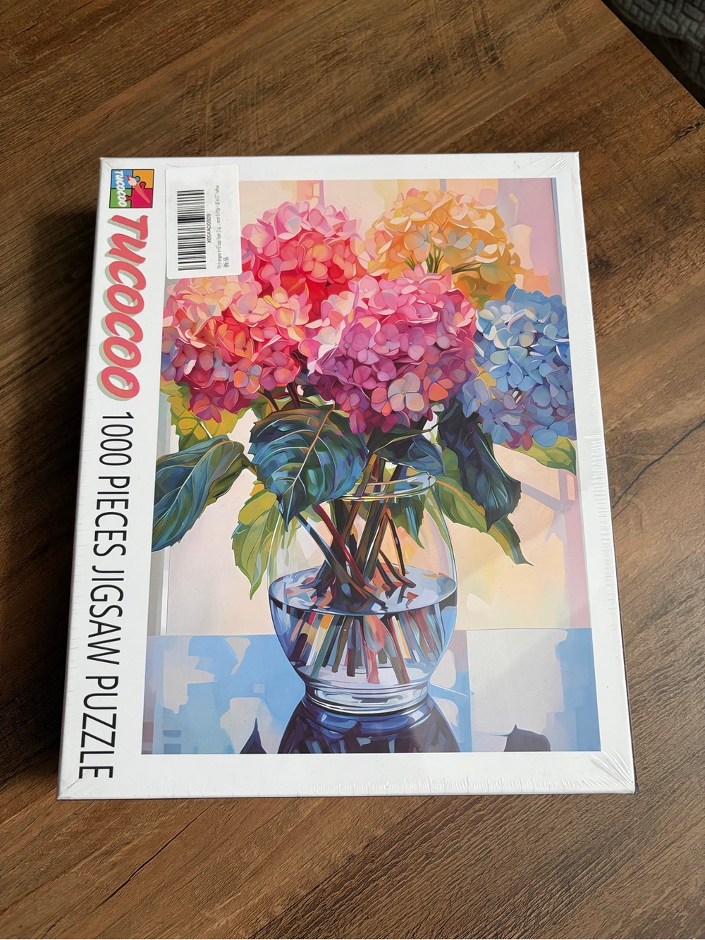 Tucoooo 1000-Piece Jigsaw Puzzle - Colorful Hydrangea Bouquet (Multicolor)